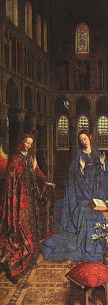 Jan Van Eyck The Annunciation Norge oil painting art
